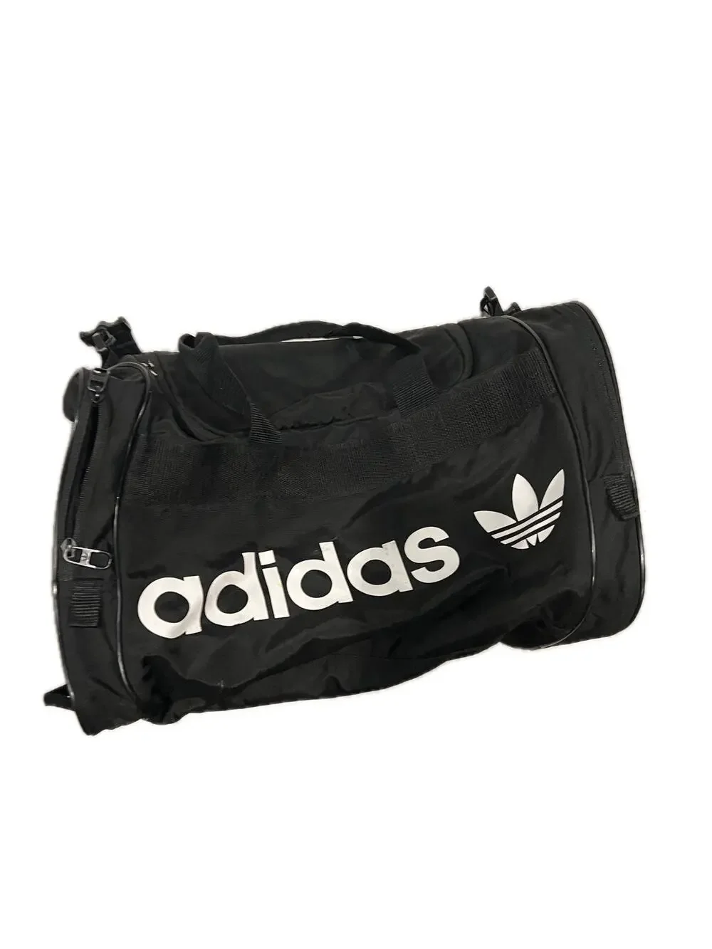 Adidas Defender Small White Black Gym Bag 18